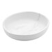 An American Metalcraft white melamine bowl with a marble patterned surface.