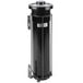 A black metal San Jamar EZ-Fit cup dispenser with a metal lid.