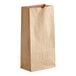 A case of 500 Choice natural kraft paper bags with a white background.