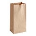 A case of 400 ChoiceHD natural kraft paper bags with handles.