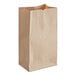 A brown paper bag on a white background.