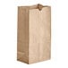 A brown paper bag with a white background.