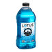 A large plastic container of blue Lotus 5:1 energy concentrate.