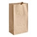 A brown Choice natural kraft paper bag with handles.