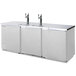 Beverage Air DD78-1-S Stainless Steel Finish Front Beer Dispenser 79 inch - 4 Keg Kegerator