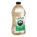 A plastic bottle of Lotus Plant Power Skinny Sugar-Free White Lotus Energy Concentrate with a clear label.