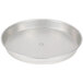 An American Metalcraft tin-plated steel deep dish pizza pan with a silver finish.