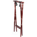 A Lancaster Table & Seating mahogany wood tray stand with turned legs.