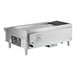 A large stainless steel Vollrath countertop griddle.