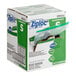 A white and green Ziploc box with a torn package of Ziploc sandwich bags inside.