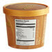 A Villa Dolce Sea Salt Caramel Gelato cup on a counter with a nutrition label.