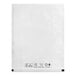 A white customizable paper layflat shipping bag with black text on it.