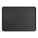 A black rectangular tray with a raised black rim.