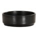 A small black straight-sided melamine ramekin.