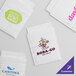 A group of white Vela customizable paper layflat shipping bags.