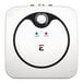 A compact, square-shaped Eccotemp EM-2.5 electric indoor mini-tank water heater with a control knob and indicator lights on the front.