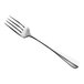 A close-up of a Hepp Baguette stainless steel dessert fork.
