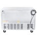 A stainless steel Beverage-Air undercounter freezer.