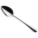 A Hepp by Bauscher spoon with a black stonewash handle and a silver spoon.