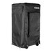 An AmpliVox black protective cover with wheels.