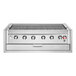 A Crown Verity stainless steel built-in grill with four burners.