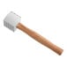 A Vollrath meat tenderizer with a wooden handle.