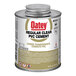 A can of Oatey regular clear PVC cement with a white label.