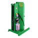 A green Valley Craft stationary drum dumper with a white container.