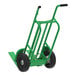 A green Valley Craft steel hand truck with black wheels.