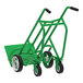 A green Valley Craft hand truck with black wheels.