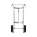 A silver and black Valley Craft 2-wheel hand truck with pneumatic wheels.