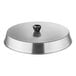 A silver aluminum pan with a lid.
