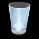 A customizable plastic shot cup with a white LED light inside.