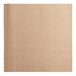 A close-up of a piece of brown single face corrugated cardboard.