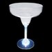 A 12 oz. plastic margarita glass with a light on the rim.