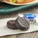 A YORK Peppermint Patty on a napkin.