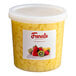 A bucket of Fanale Mango Love heart-shaped jelly topping with a white lid.
