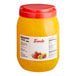 A white jar of yellow Fanale Mango Star-Shaped Jelly Topping.