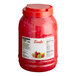 A jar of Fanale Strawberry Jelly with a red lid.