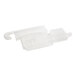 A white plastic container with a tube and hook.