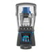 A Waring Ellipse commercial blender with a blue and black top.