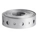 A roll of metal tape with holes.
