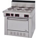 Garland SS686 Sentry Series 6 Sealed Burner Electric Restaurant Range with Standard Oven - 208V, 3 Phase, 19 kW