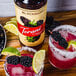 A blackberry and lime drink made with Torani Puremade Blackberry Flavoring Syrup.
