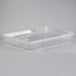 A Carlisle clear plastic food storage box with a lid.