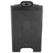 A black rectangular Carlisle Cateraide XT insulated beverage dispenser with a lid.