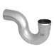 A silver stainless steel Josam P-Trap pipe with a black rubber ring.