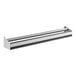 A Regency stainless steel double tier speed rail with metal bars.