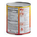 A close up of a Real Fresh Sharp Cheddar Cheese Sauce #10 can with nutrition information.