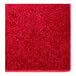 A close-up of a red FloorEXP carpet runner.